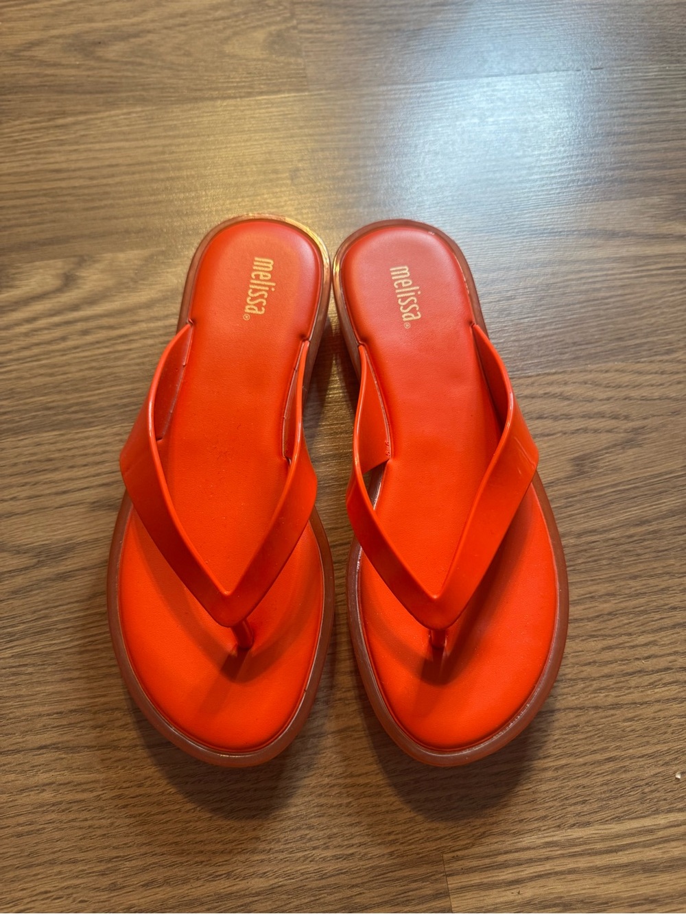 Melissa Women's Bright Orange Thong Sandals